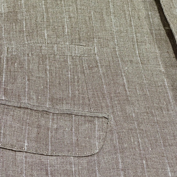 Men's Brunello Cucinelli Linen Blazer 52R - Picture 3 of 13